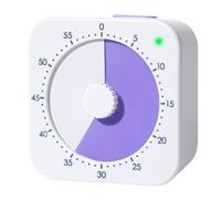 Time Management Timer for Study Room Use, Visual Desk Timer with Rotary Knob for Homework, Reading, and Class Tasks Visual Study Classroom Homework Rotary Desk Reading Practice Task Pacing Shared