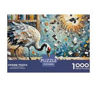 Time Mending Crane 1000 Piece Jigsaw Puzzle Magic Fantasy for Adults Educational Activities Memory Games Stress Relief 38x26cm/1000pcs
