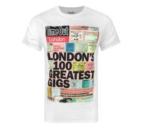 Time Out Mens Londons 100 Greatest Gigs T-Shirt NS4074