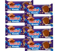 Time Out Roundie Wafer & Milk Chocolates Pack 150g - 5 Roundies in Pack - Crispy Wafer Covered in Smooth Milk Chocolate (8 x Pack)