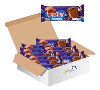 Time Out Roundie Wafer & Milk Chocolates Pack 150g - 5 Roundies in Pack - Crispy Wafer Covered in Smooth Milk Chocolate (10 x Pack)