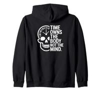 Time Owns The Body, Not The Mind Inspiration, Stoic Zip Hoodie