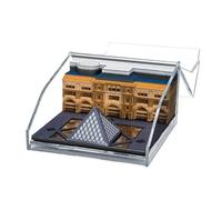 Time Piece Calendar 2025, 3D Louvre Model Paper Sculpture Timepiece Carving Paper Calendar, Note Decora Desktop