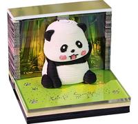 Time Piece Calendar 2026-3D Calendar 2026 With Lights 3D Memo Pads DIY Art Memo Pad, Creative Paper Carving Gift for School Home Office (Bamboo Forest Panda)