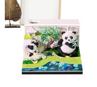 Time Piece Calendar 2026 - 3D Panda Garden Tearable Sticky Notes Paper Carving Art Design Decorative Desk Accessory Compact Planning Tool Q