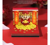 Time Piece Calendar 2026, 3D Time Piece Calendar Tear-Away Art Memo Pad Desktop Decoration, God of Wealth Art Memo Pad DIY Carving Notepad Paper for Christmas
