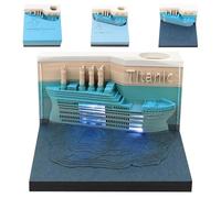 Time Piece Calendar 2026,Tear Away Creative 3D Desk Calendars 2026,Paper Carving 3D Memo Pad DIY Sticky Notes,3D Calendar 2026,Christmas Gift for Colleague Friend,Desktop Decoration