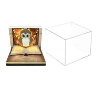 Time Piece Calendar 2026 with LED Lights, 3D Desk Calendar 2026, Tear-Away 3D Memo Pad, Magic Book Paper Carving Art Notepad for Thanksgiving Christmas Desktop Decor Gift (Owl)