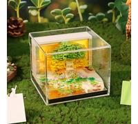 Time Piece Calendar 3D Calendar 2026 with LED Light,Tear-Away 3d Paper Art Notepad,Creative Memo Artsy,Tree House Desk Calendar,Notepad Gift for Christmas Housewarming Desktop Decoration (Green)