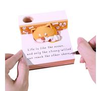 Time Piece Calendar | Paper 3D Calendar Note Pad 2026,Puppy Sculpture Decoration Tear-Off Paper Carving Art for Bookshelf Bedside Library Coffee Table Dining Room