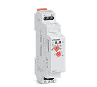Time Relay 12v 24v 220v 230v AC/DC Power On Delay Timer with Adjustable 0.1 Second to 10 Days Din Rail(AC 220V)