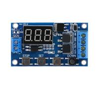 Time Relay, Dc 5v-30v Dual Mos Parallel Timer Module Trigger Cycle Delay off Cycle Timer Switch Turn on off Relay Module with LED Display for Motor LED Pump