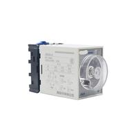 Time relay JSZ3A AC 220V delay DC 24V power-on adjustable power-off controller switch(Type B with base,24V DC)