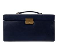 Time Resistance Jewelry Box - Full Grain Leather Jewellery Organizer - Accessories Storage - Key Lock Box for Women
