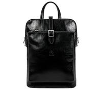 Time Resistance Leather Backpack Convertible to Shoulder Bag Full Grain Real Leather Travel Satchel Rucksack