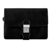 Time Resistance Leather Clutch for Men - Organizer Bag for Men - Wrist Bag - Briefcase Handmade in Italy - Handbag for Men, Black