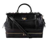 Time Resistance Leather Doctor Bag Purse Medical Briefcase Vintage Brown Handbag