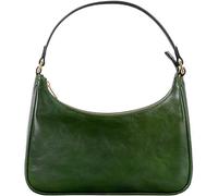 Time Resistance Leather Handbag - Full-Grain Leather Purse for Women - Shoulder Bag (Green)
