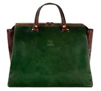 Time Resistance Leather Handbag Purse - Top Handle Bag for Women - One Size (Green)