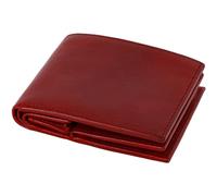 Time Resistance Leather Men's Wallet - Minimalist Wallet Design with Credit Card Holder - Magnetic Coin Holder and Cash Slots (Red)