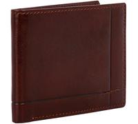 Time Resistance Leather Wallet - Italian Handmade Minimalist Billfold for Cards and Cash - Slim Full-Grain Leather Wallet (Brown)