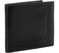 Time Resistance Leather Wallet - Italian Handmade Minimalist Billfold for Cards and Cash - Slim Full-Grain Leather Wallet (Black)