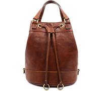 Time Resistance Light Brown Leather Handbag for Women - Handmade Full Grain Italian Leather Bucket Bag - Real Leather Tote Bag - Women's Shoulder Bag - Handbag for Work and Everyday