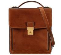 Time Resistance Small Leather Briefcase for Men - Crossbody Bag - Italian Leather Messenger Bag - Gift Box Included