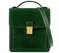 Time Resistance Small Leather Briefcase for Men - Crossbody Bag - Italian Leather Messenger Bag - Gift Box Included