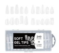 Time Saving 5 In 1 Clear Press On Nails Fashion Manicure Accessories Easy Application For Beginners