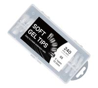 Time Saving 5 In 1 Clear Press On Nails Fashion Manicure Accessories Easy Application For Beginners
