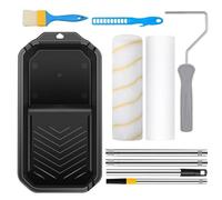 Time Saving SkillPaint Roller Brush - 9 Inch Painting Set Professional Tablet Frame Brush Extension Rods for Wall Ceiling Furniture Decoration Projects | Collection of Home Renovation Tools