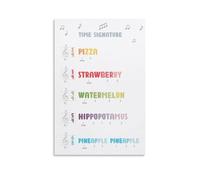 Time Signature Learn Poster Music Theory Music Note Educational Chart Poster 16x24inch(40x60cm)