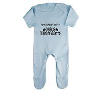 Time Spent with Degus is Never Wasted Baby Romper Jumpsuit with feet, 0-3 Months, Pastel Blue