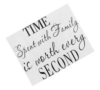 Time Spent with Family is Worth Every Second Art Wall Sticker Home Decal