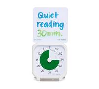 Time Timer 3" Visual Timer - 60-Minute Quiet Portable Countdown Timer for Kids, Teachers, Students & Adults - Helps with Focus, Transitions, ADHD, Autism & Time Blindness - (Green & White)