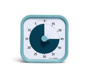 TIME TIMER Home MOD - 60 Minute Visual Timer - for Home School Accessories, Learning Tool, Timer for Children's Desk, Office Desk and Meetings with Silent Operation (Lake Day Blue)