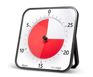 Time Timer MAX, Extra-Large 44x44 cm Visual Analog Timer, 8-Duration Settings, Interchangeable Timer Faces, Optional Alert, No Loud Ticking, Time Management Tool, (Black)