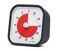 Time Timer MOD (Charcoal), A Visual Countdown 60 Minute Timer for Classrooms, Meetings, Kids and Adults Office and Homeschooling Tool with Silent Operation and Interchangeable Silicone Cover