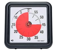 Time Timer Original Medium 20x20 cm; 60 Minute Visual Timer - Classroom or Meeting Countdown Clock for Kids and Adults (Black)
