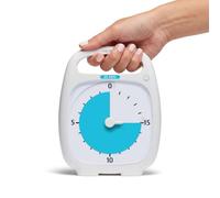 Time Timer PLUS 60 Minute Visual Analog Timer (White) Optional Alert (VolumeControl Dial) No Loud Ticking; Time Management Tool