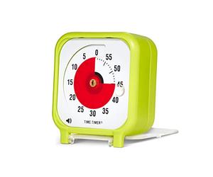 Time Timer Pocket Light Green 8 x 8 cm Visual Timer, a 60 Minute Countdown Timer for Children, Classrooms, Meetings, Kitchen Clock, Adult Office and Home Lesson Tool with Silent Operation
