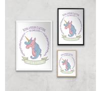 Time To Be A Unicorn Art Print - A2 - Print Only