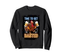 Time To Get Basted Fun Thanksgiving Sweatshirt