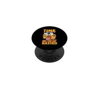 Time To Get Basted Funny Beer Thanksgiving Turkey PopSockets Adhesive PopGrip