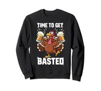 Time To Get Basted Thanksgiving Fun Sweatshirt