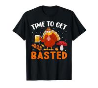 Time to Get Basted Turkey Thanksgiving Thankful T-Shirt