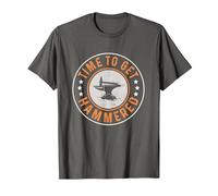 Time to Get Hammered Blacksmith T-Shirt, Men, Asphalt Grey, Large
