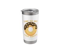 Time to Get that Dough Funny Donut Stainless Steel Insulated Tumbler
