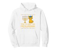 Time to light the Meownorah Cat Menorah Pullover Hoodie